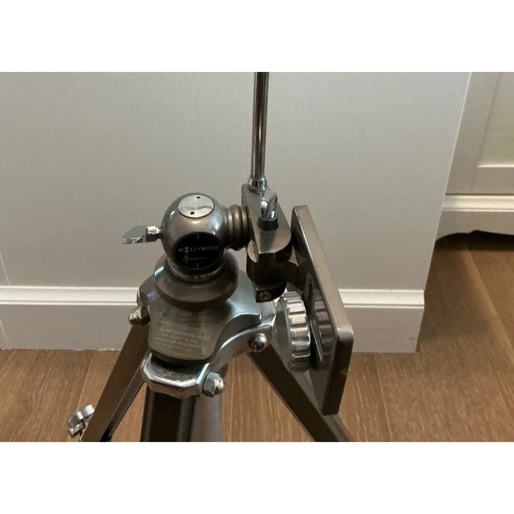 Vintage Hollywood Tripod Fully Extended Legs Cavalier Pan Tilt Friction Head